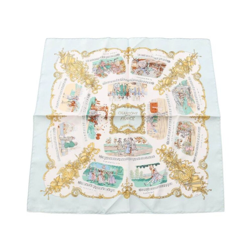 Hermes Chansons De France Silk Scarf